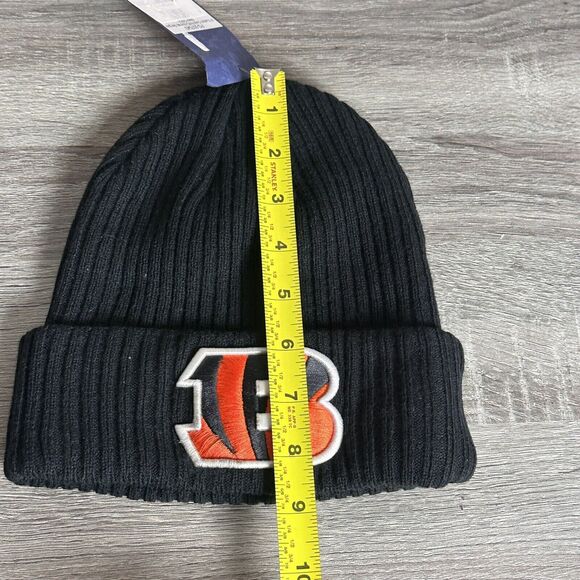 Fanatics Cincinnati Bengals Beanie Hat NFL Custom Core Knit Black NWT See Detail - Picture 7 of 8